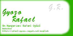 gyozo rafael business card