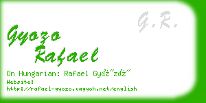 gyozo rafael business card